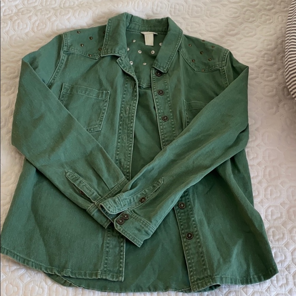 Vintage studded buttondown